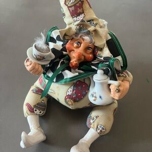 Vintage Jester Style Mad Hatter Figure Doll Rare Katherines Collection